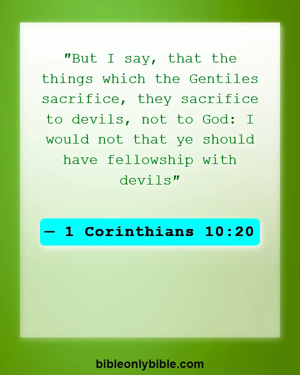 Bible Verses About Magic (1 Corinthians 10:20)