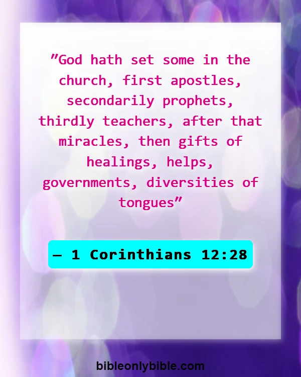 Bible Verses About Nurses (1 Corinthians 12:28)