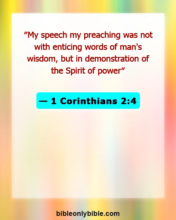 Bible Verses About Confirmations (1 Corinthians 2:4)