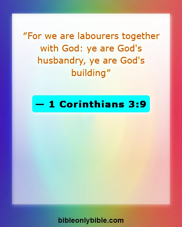 Bible Verses About Unity And Working Together (1 Corinthians 3:9)
