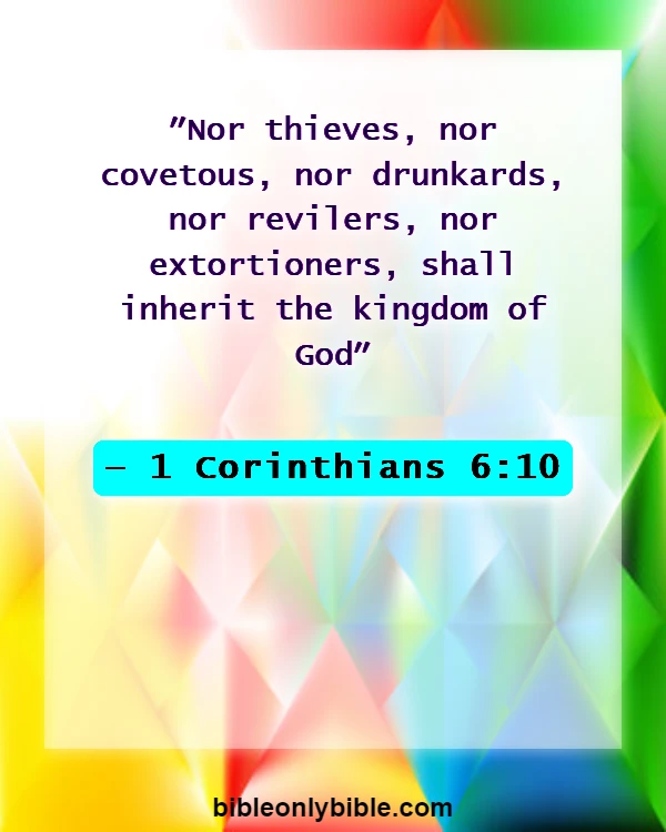 Bible Verses About Drunkenness (1 Corinthians 6:10)