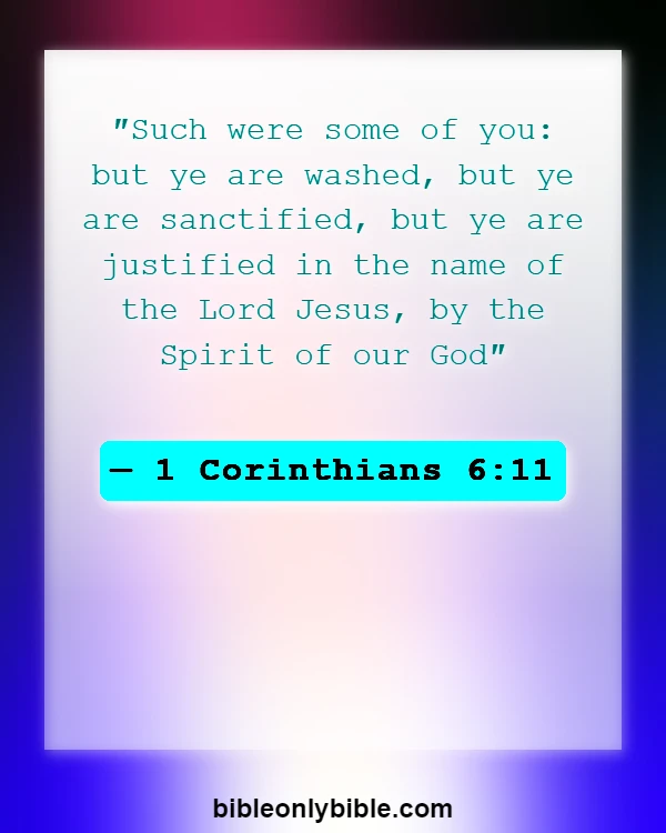 Bible Verses About Sanctification (1 Corinthians 6:11)