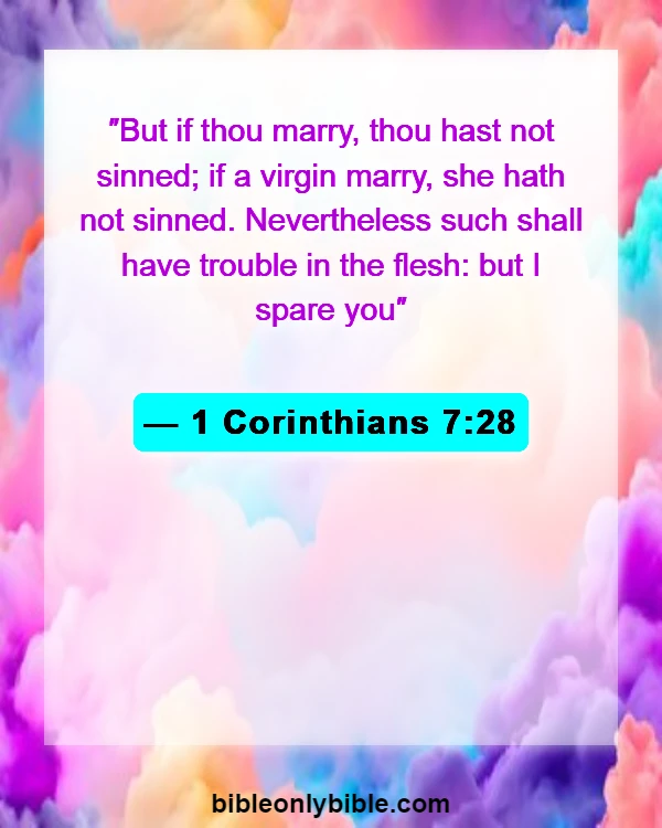 Bible Verses About Abuse In Marriage (1 Corinthians 7:28)