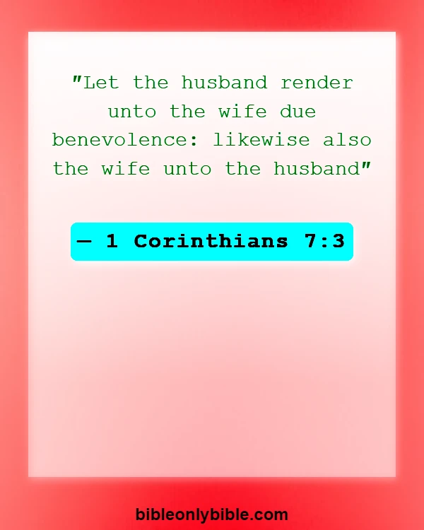 Bible Verses About Disrespecting Your Wife (1 Corinthians 7:3)