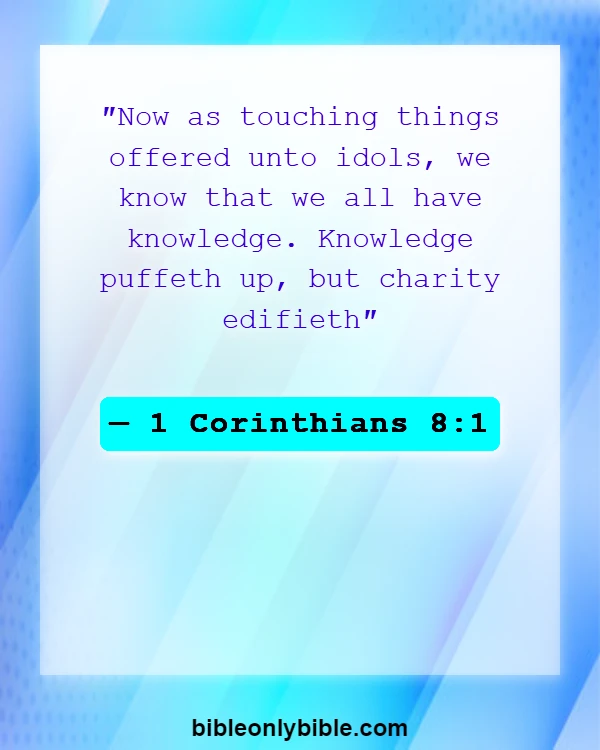 Bible Verses About Warns About Science (1 Corinthians 8:1)