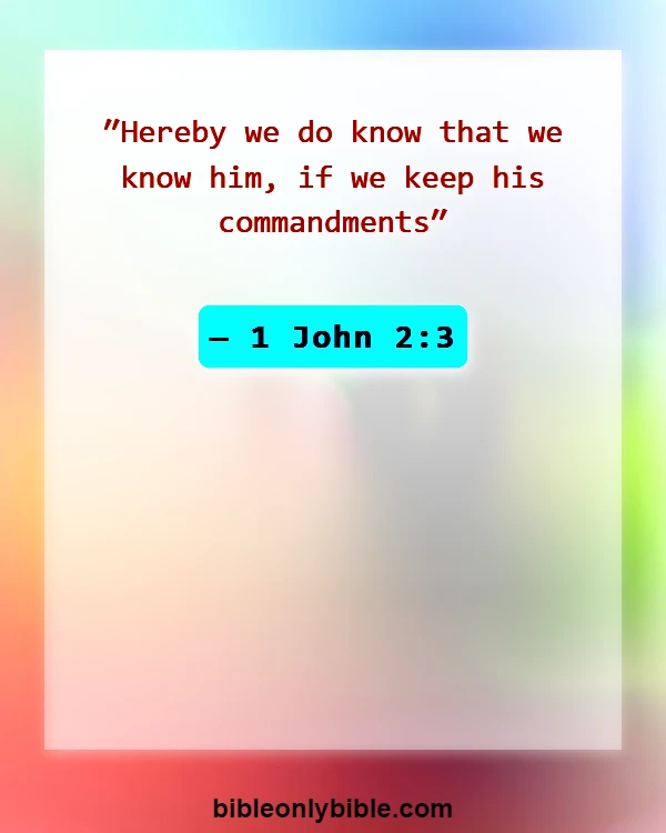 Bible Verses About Knowing God (1 John 2:3)