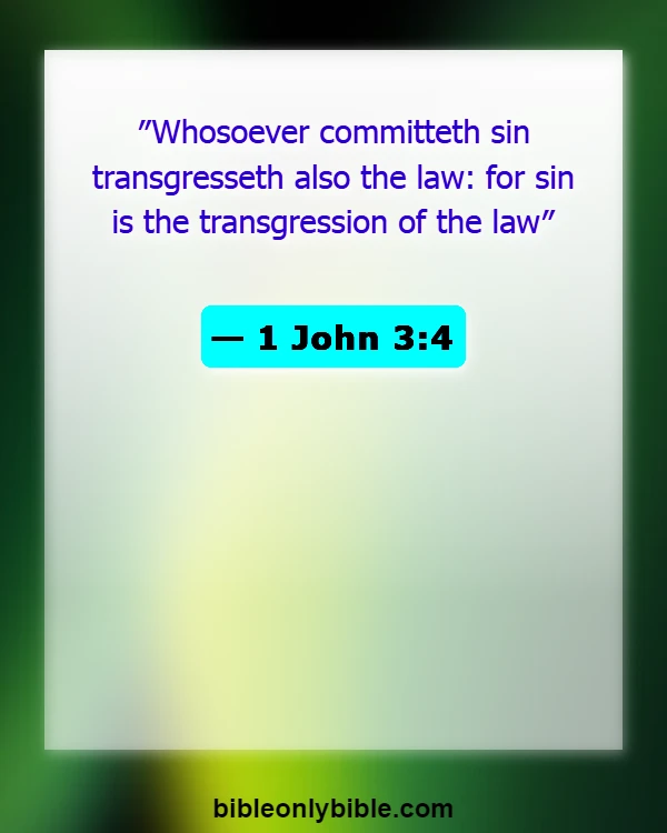 Bible Verses About Consequences Of Disobedience (1 John 3:4)
