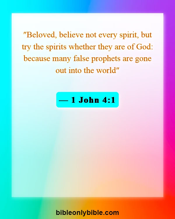 Bible Verses About Speaking Against Pastors (1 John 4:1)
