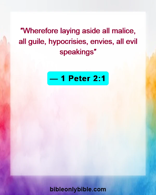 Bible Verses About Holding Grudges And Forgiveness (1 Peter 2:1)