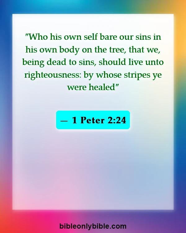 Bible Verses About Cross (1 Peter 2:24)