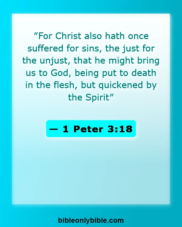 Bible Verses About Friday (1 Peter 3:18)