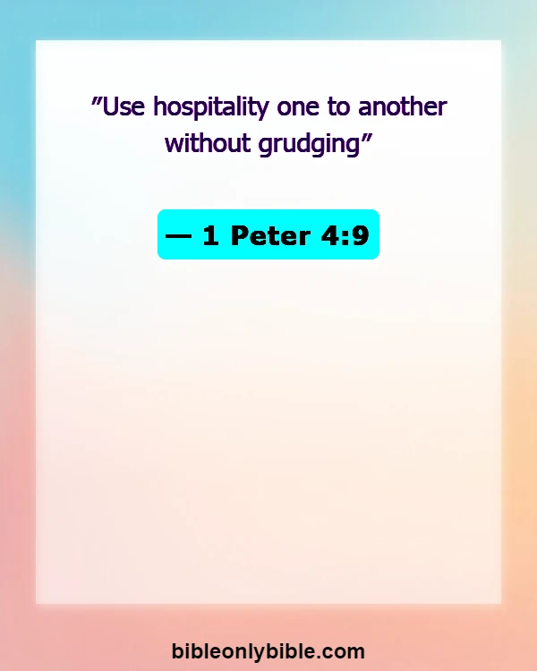 Bible Verses About Cultural Diversity (1 Peter 4:9)