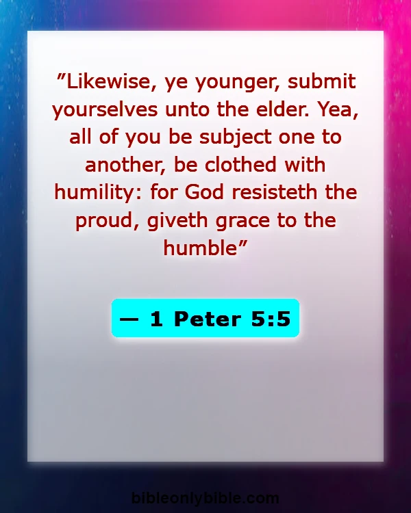 Bible Verses About Disrespecting Others (1 Peter 5:5)