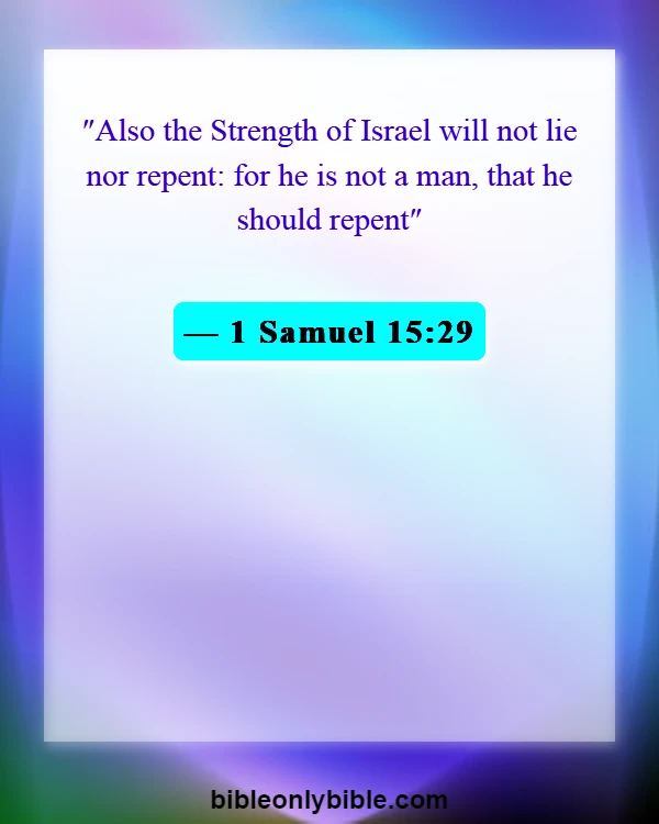 Bible Verses About Honesty (1 Samuel 15:29)
