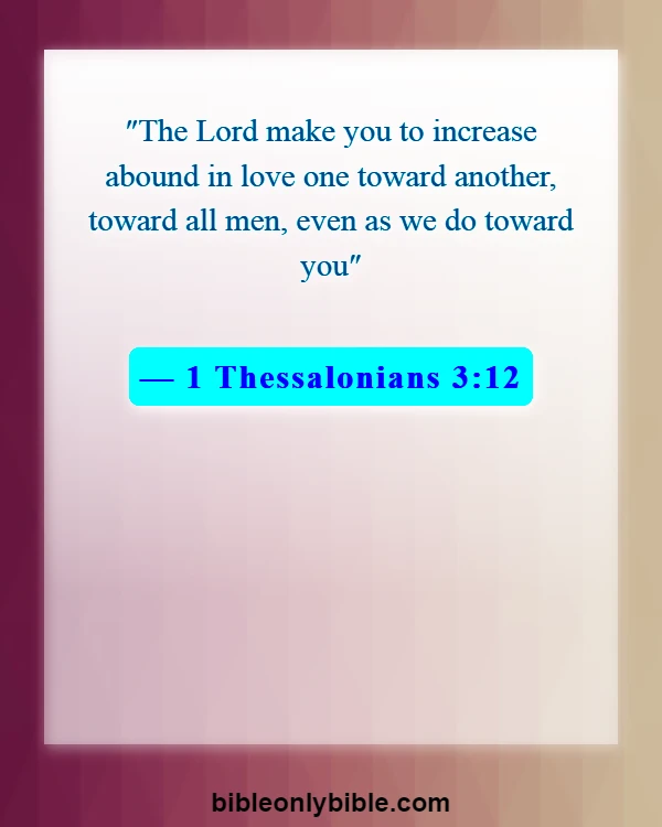 Bible Verses About Blessed Wedding Anniversarys (1 Thessalonians 3:12)
