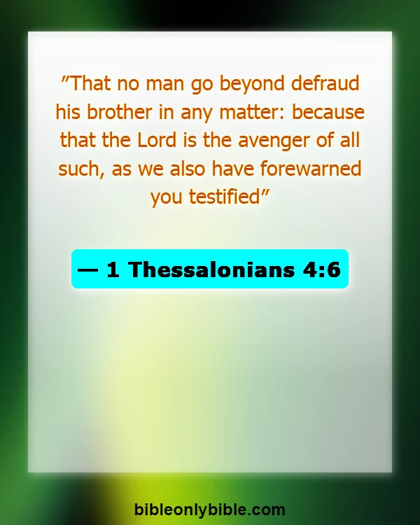 Bible Verses About Fraud (1 Thessalonians 4:6)