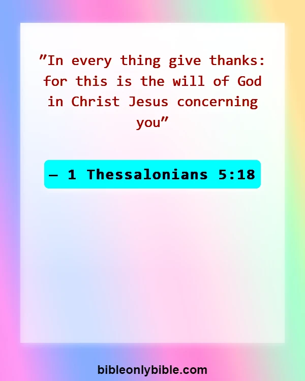 Bible Verses About Thankful Blessed Sunday (1 Thessalonians 5:18)