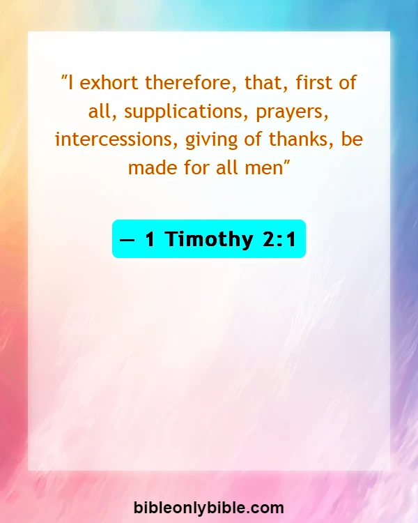 Bible Verses About Encourage Husband (1 Timothy 2:1)