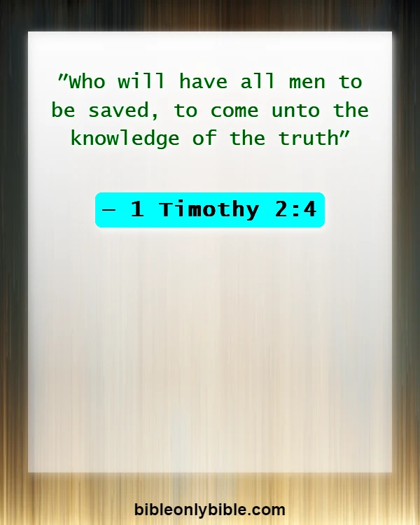 Bible Verses About Cultural Diversity (1 Timothy 2:4)