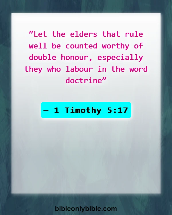 Bible Verses About Age And Wisdom (1 Timothy 5:17)