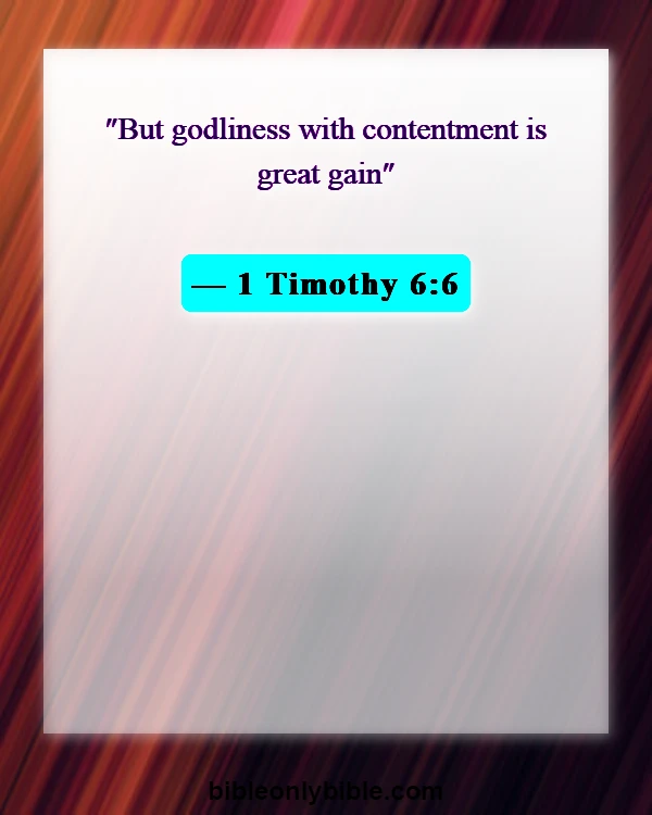 Bible Verses About Success And Hard Work (1 Timothy 6:6)