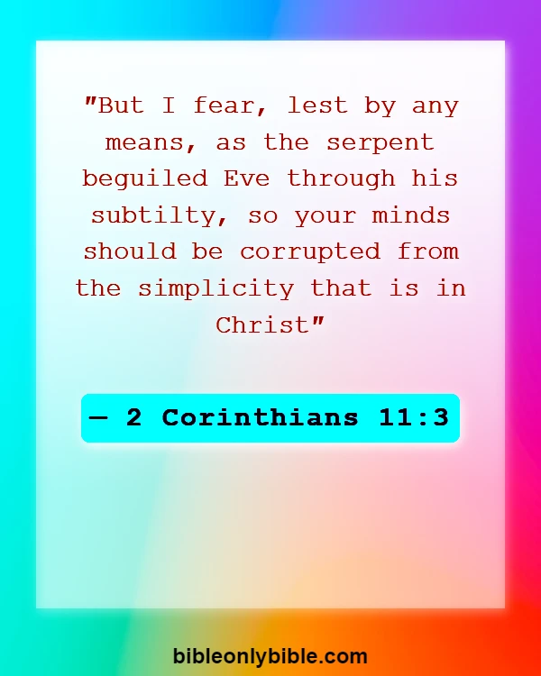 Bible Verses About Renewing Your Mind (2 Corinthians 11:3)