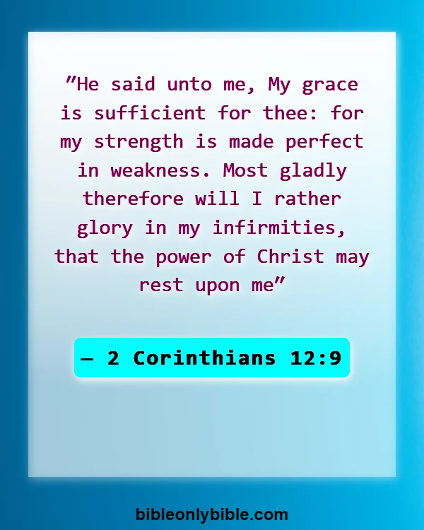 Bible Verses About Cheating And Forgiveness (2 Corinthians 12:9)