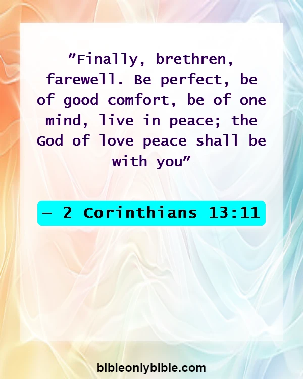 Bible Verses About Division (2 Corinthians 13:11)