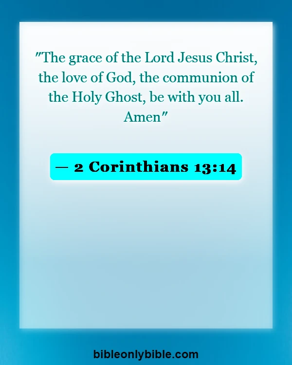 Bible Verses About Trinity (2 Corinthians 13:14)