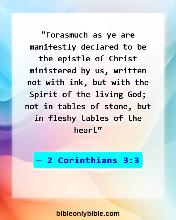 Bible Verses About Living God (2 Corinthians 3:3)