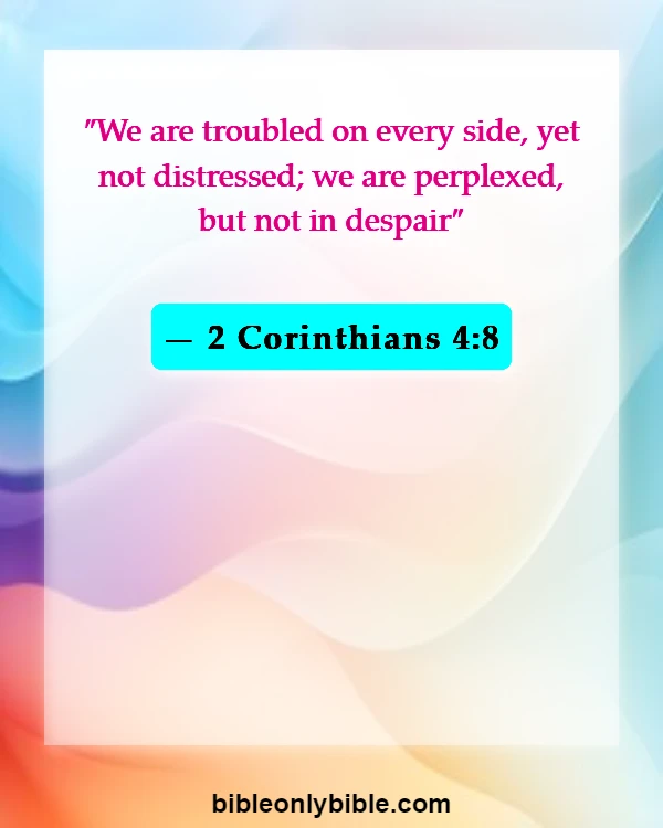 Bible Verses About Running The Race (2 Corinthians 4:8)