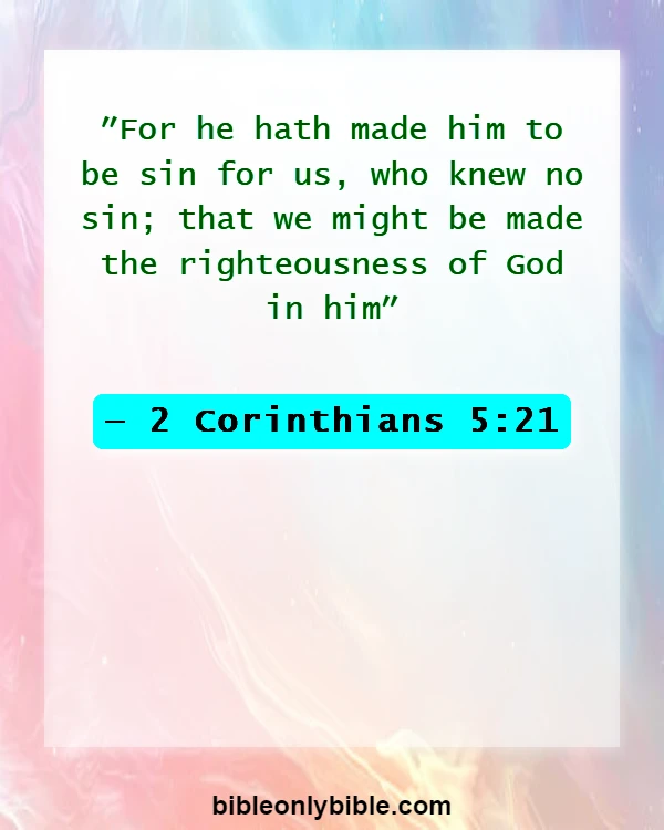 Bible Verses About No Religion Can Save You (2 Corinthians 5:21)