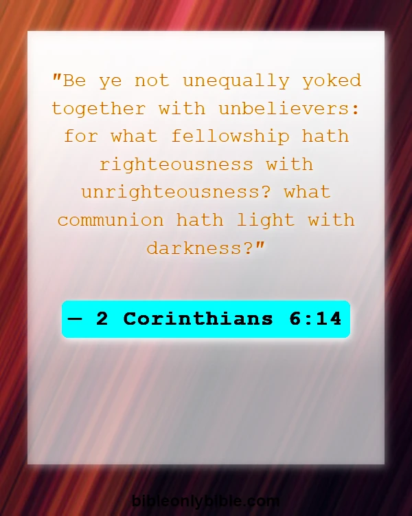 Bible Verses About Mixing Races (2 Corinthians 6:14)