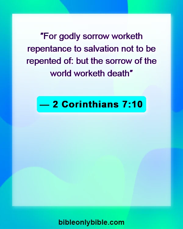 Bible Verses About Cheating And Lying (2 Corinthians 7:10)