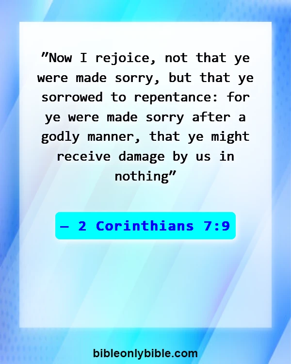 Bible Verses About Guilt (2 Corinthians 7:9)