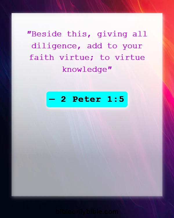 Bible Verses About Bearing Fruit (2 Peter 1:5)
