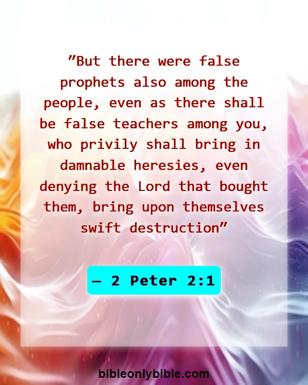 Bible Verses About Devil In Disguise (2 Peter 2:1)