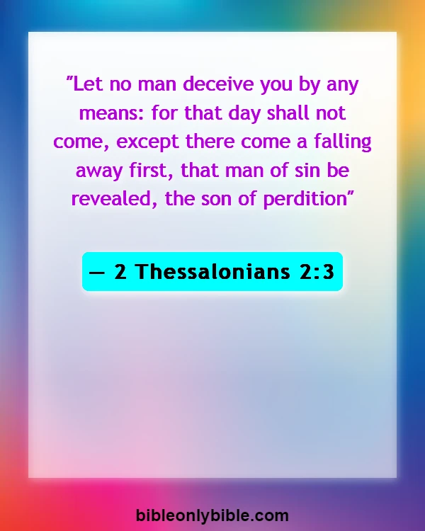 Bible Verses About Rapture (2 Thessalonians 2:3)