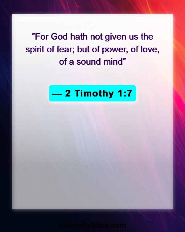 Bible Verses About Enemies Defeated (2 Timothy 1:7)