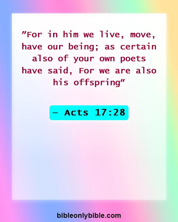Bible Verses About Living God (Acts 17:28)
