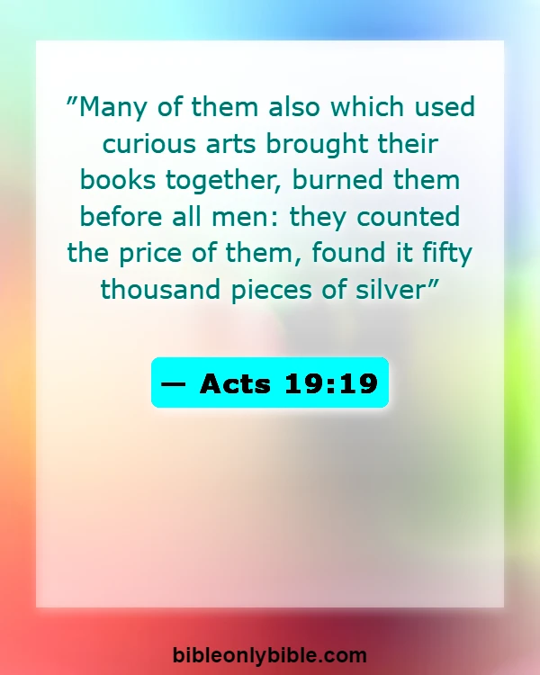 Bible Verses About Magic (Acts 19:19)