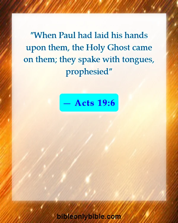 Bible Verses About Speaking In Tongues (Acts 19:6)