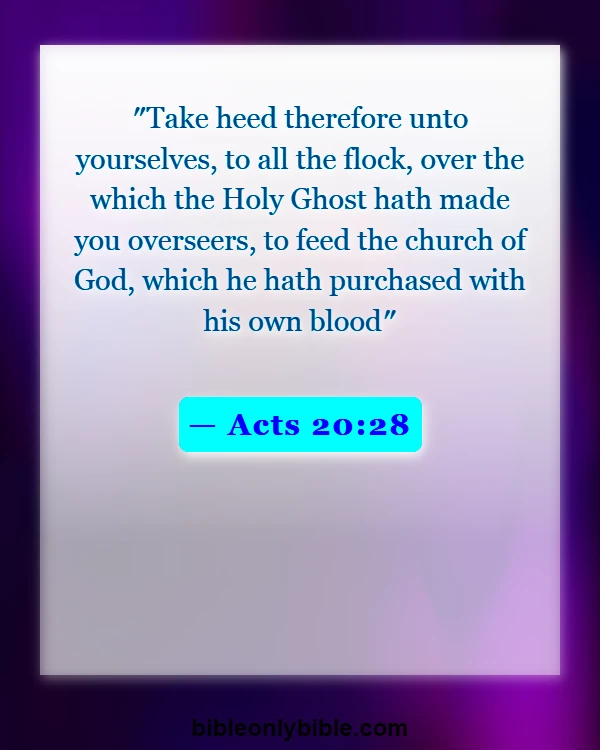 Bible Verses About Leadership In The Church (Acts 20:28)