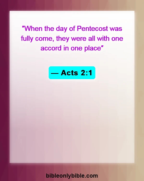 Bible Verses About Speaking In Tongues (Acts 2:1)