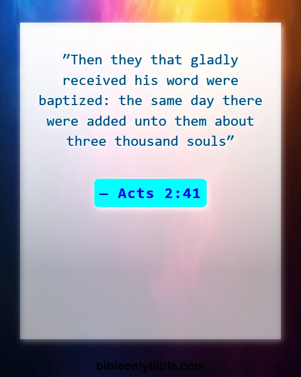 Bible Verses About Revival And Spiritual Awakening (Acts 2:41)