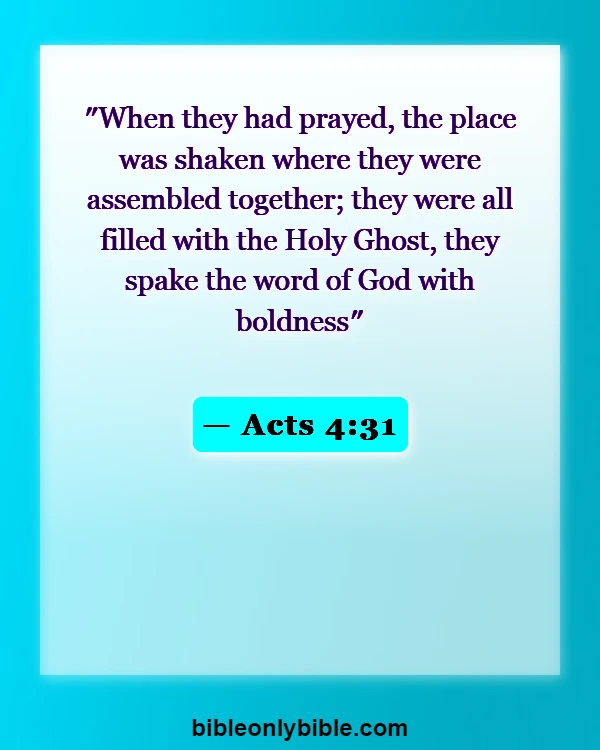 Bible Verses About Sharing The Gospel (Acts 4:31)