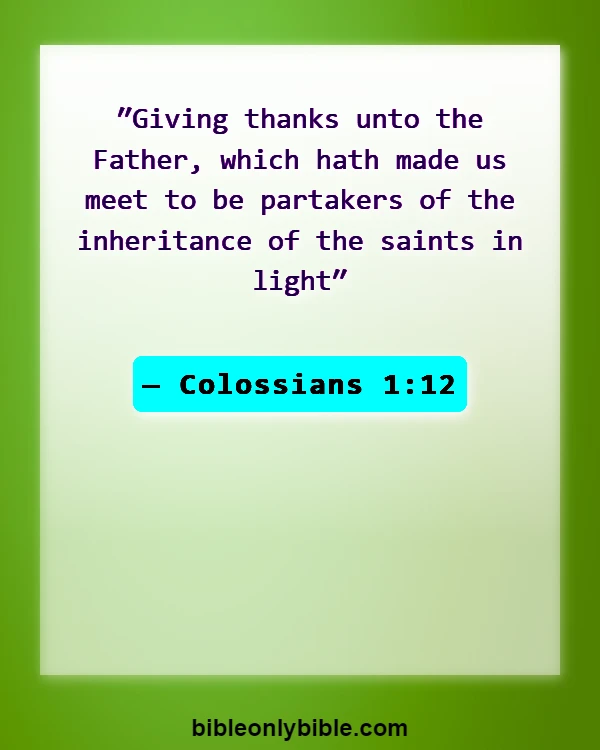 Bible Verses About God Qualifies The Unqualified (Colossians 1:12)