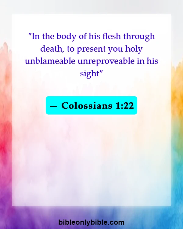 Bible Verses About God Forgiving Adultery (Colossians 1:22)