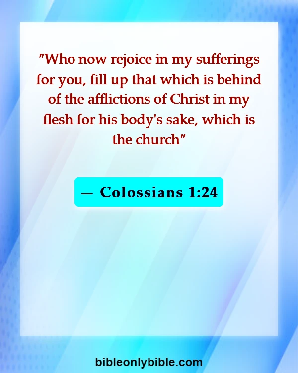 Bible Verses About Rejoice In Trials And Tribulations (Colossians 1:24)