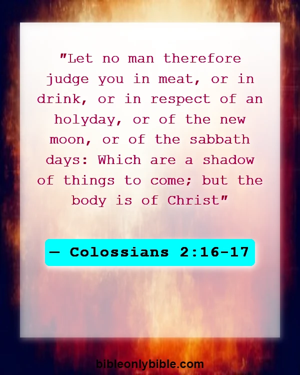 Bible Verses About No Religion Can Save You (Colossians 2:16-17)